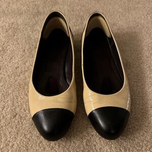 Jil Sander Black and Cream flats